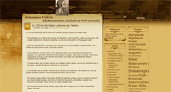 Desktop Screenshot of calvinismus.ch
