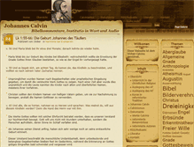 Tablet Screenshot of calvinismus.ch