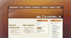 Desktop Screenshot of calvinismus.de