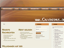 Tablet Screenshot of calvinismus.de